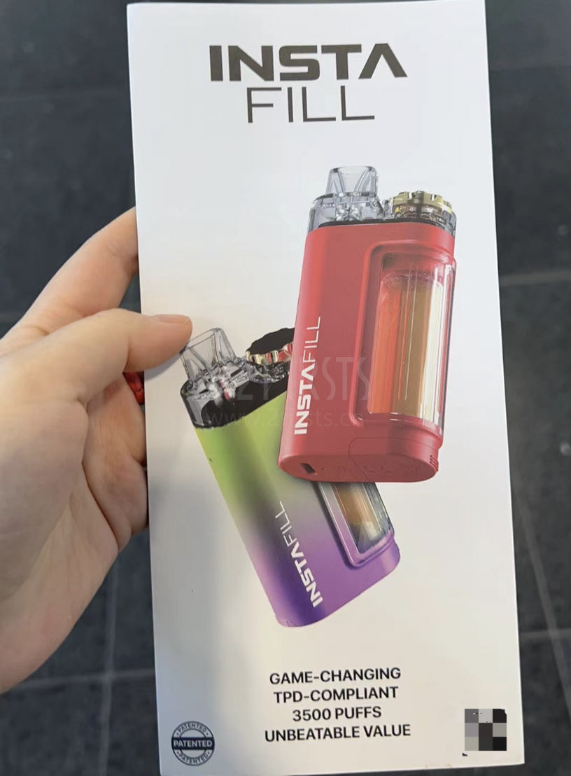 INSTA FILL: Cigarrillo electrónico innovador y sostenible.