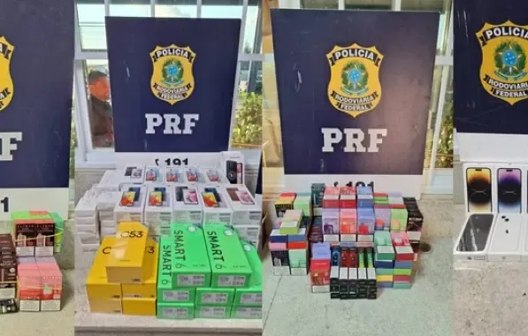 Incautación de 191 cigarrillos electrónicos en una operación de la Policía Federal de Carreteras.