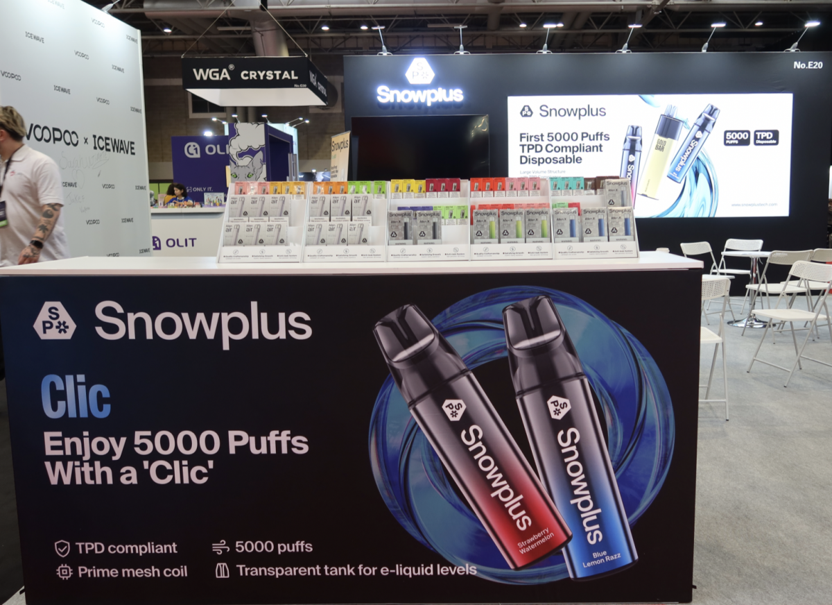 Snowplus presenta el revolucionario cigarrillo electrónico desechable de 5000 caladas.