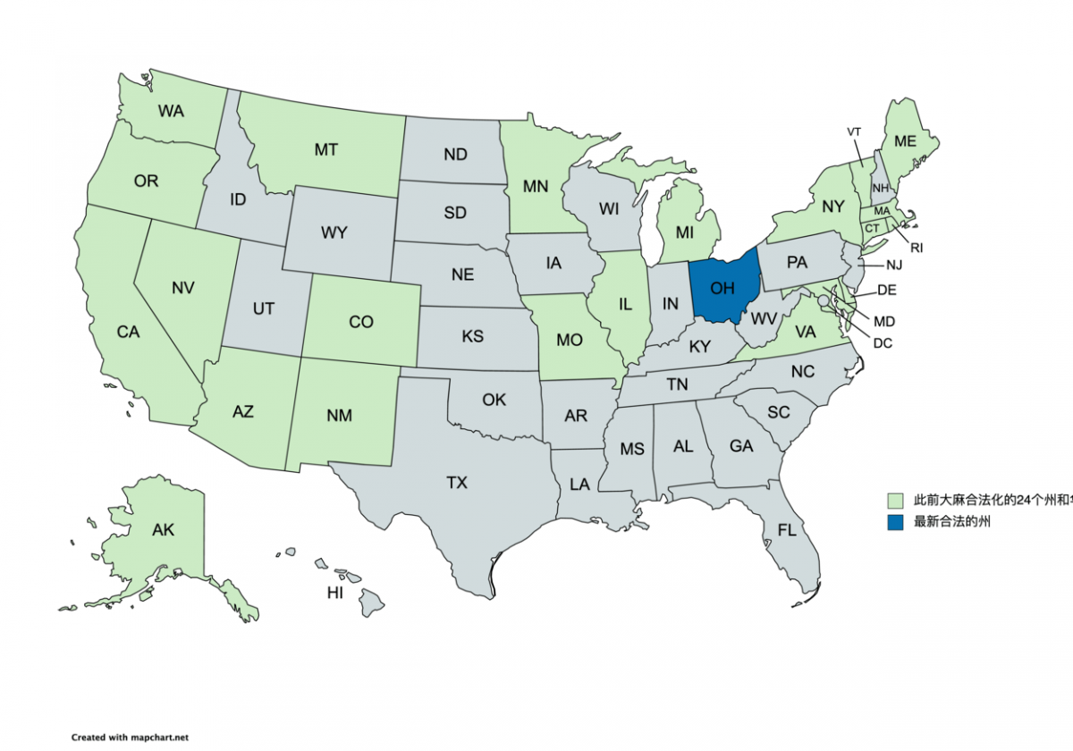 Los votantes de Ohio aprueban propuesta para legalizar la marihuana recreativa