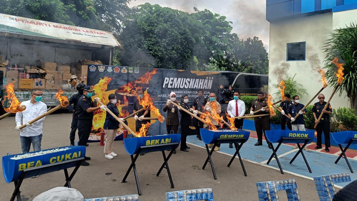 印尼比卡西将销毁416万支非法卷烟