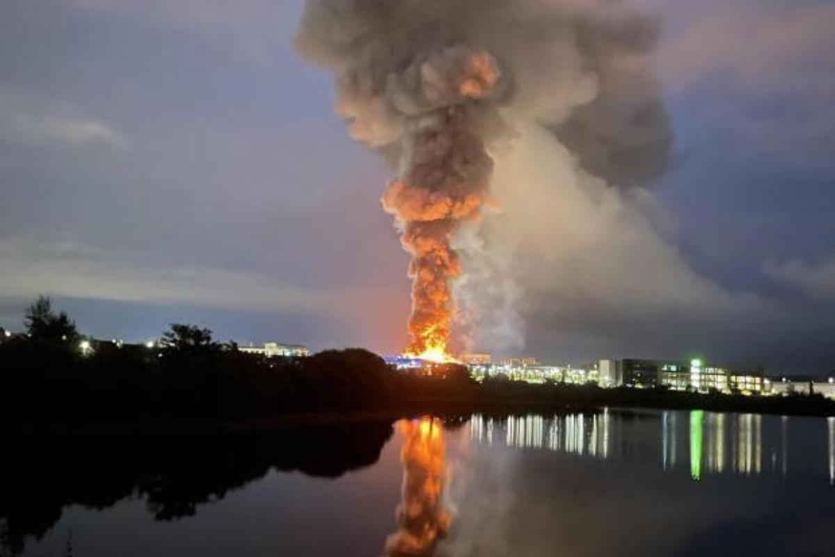 Dinner Lady's Factory Fire: Firefighters Control the Blaze in Three Days