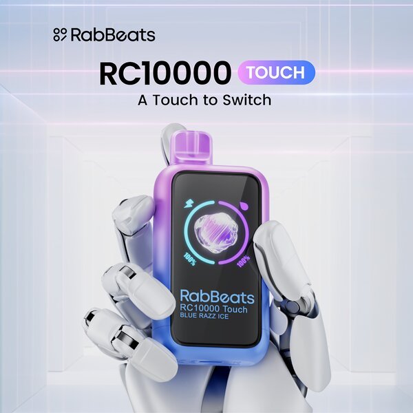 Rab Beats RC10000 Touch: El primer cigarrillo electrónico desechable interactivo.