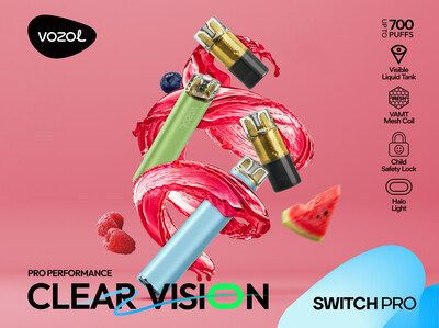 VOZOL lanza la nueva Switch Pro E-cigarette en el mercado europeo.