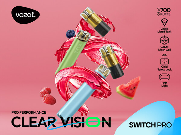 VOZOL Launches New Switch Pro E-cigarette in European Market