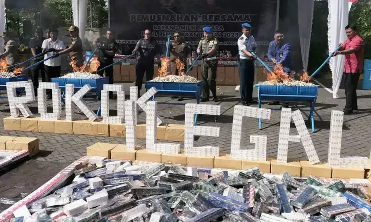Indonesian Customs Prevents Illegal Cigarettes with 196,000 Seized