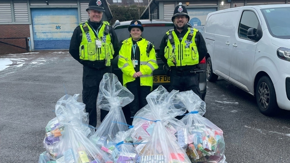Bust in Oldham: Huge Seizure of Illegal E-cigarettes and Cigarettes