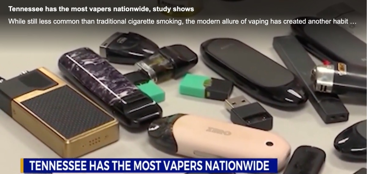 E-cigarette Usage in Tennessee is Highest in the US