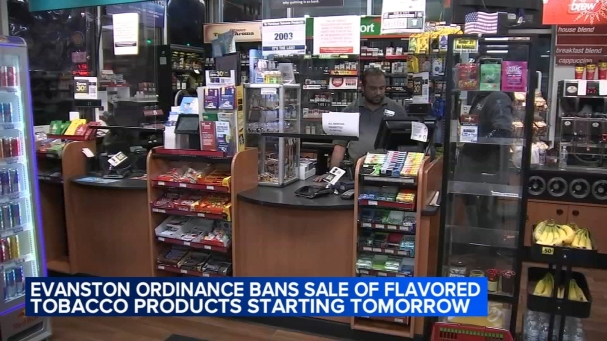 La ciudad de Evanston prohíbe la venta de productos de tabaco con sabor.