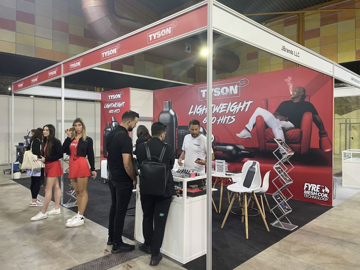Exposición de tabaco Spanish EVO NXT celebrada en Málaga.
