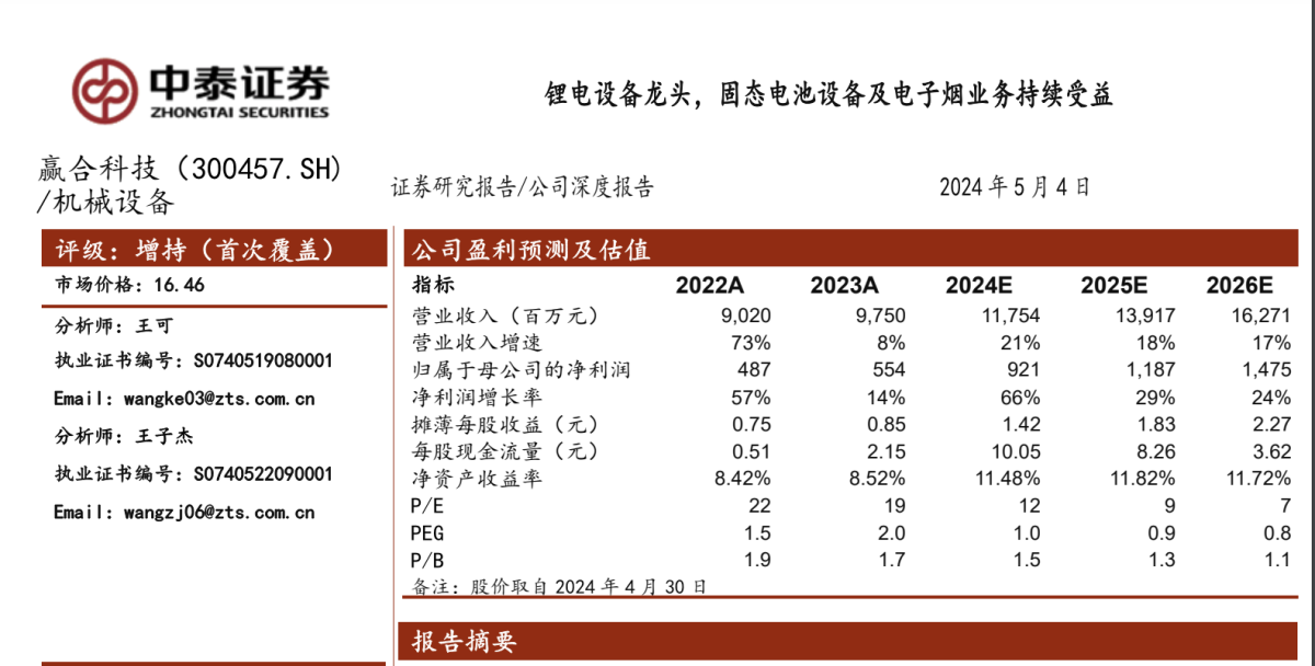 Yinghe Technology Received Buy Rating: Vape Business Achieved Revenue of 470 Million USD in 2023