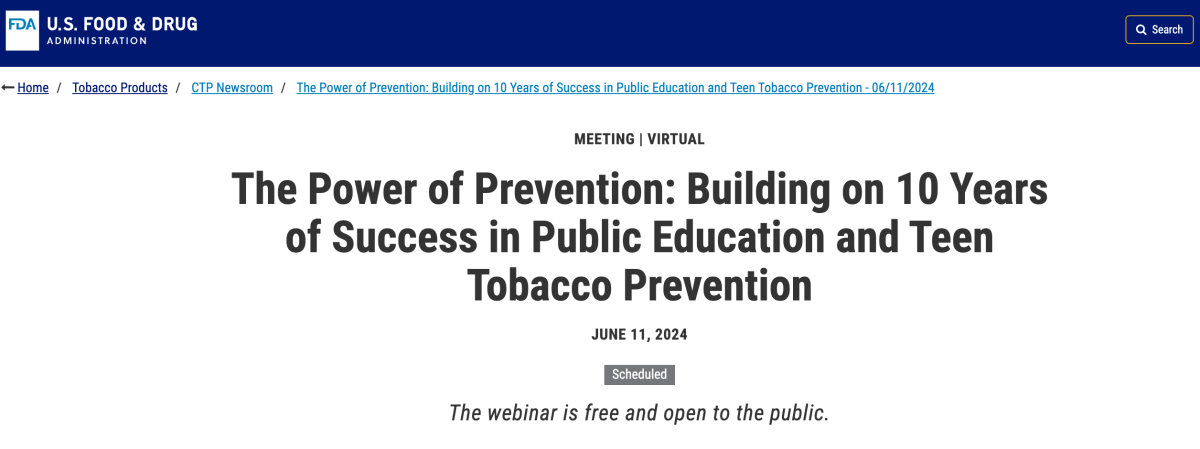 2FIRSTS | FDA To Host Webinar Celebrating 10th Anniversary Of "The Real ...