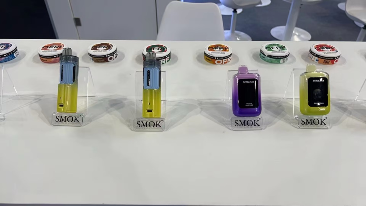 电子烟品牌SMOK在英国伯明翰展推出新品尼古丁袋OFRF