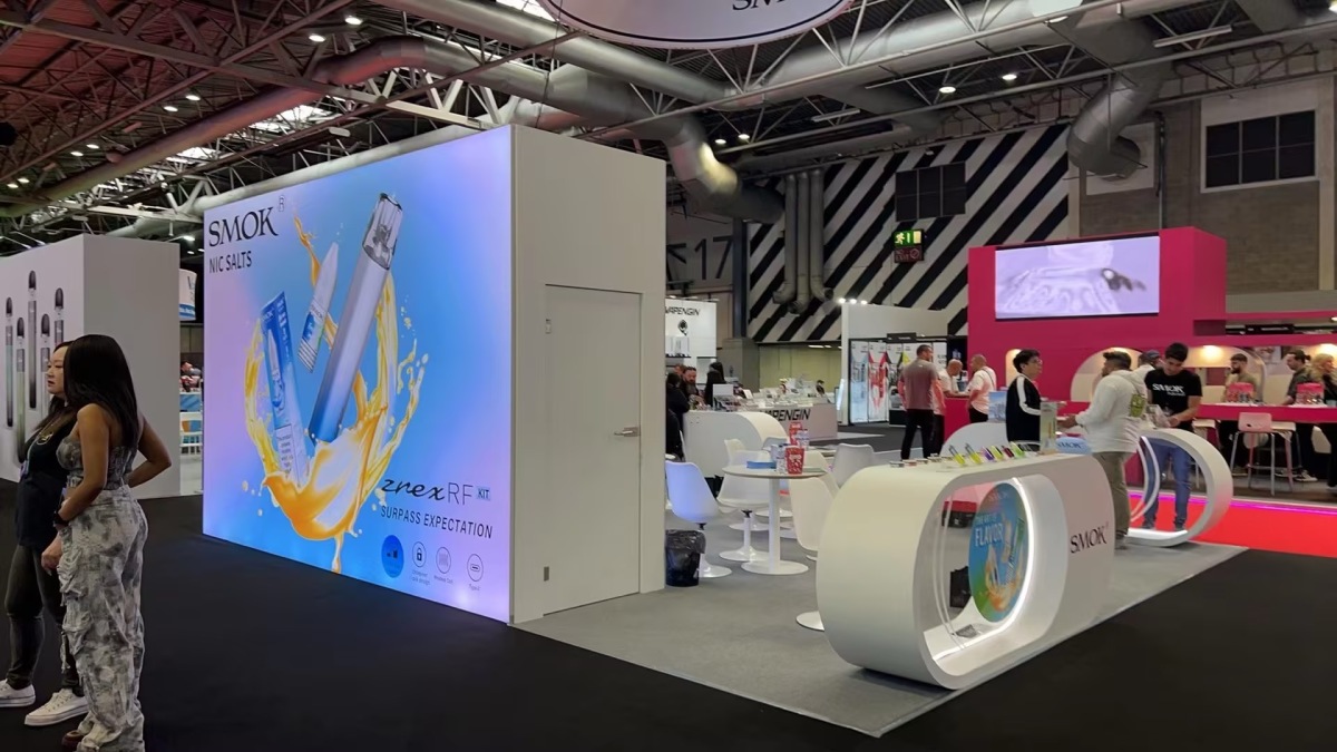 电子烟品牌SMOK在英国伯明翰展推出新品尼古丁袋OFRF