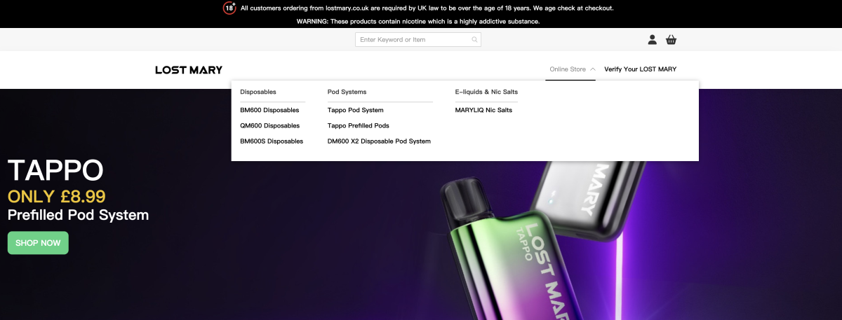 Lost Mary 4 in 1: Pod System with Interactive Screen Launched in UK