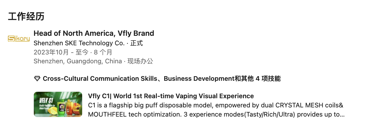 向美国市场看齐，斯科尔新品牌VFLY推出2.5万口大屏电子烟