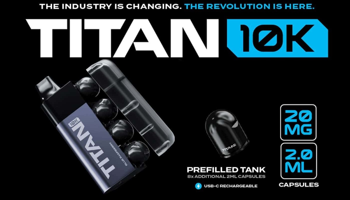 Evolución de los cigarrillos electrónicos desechables en el Reino Unido: Titan 10K
