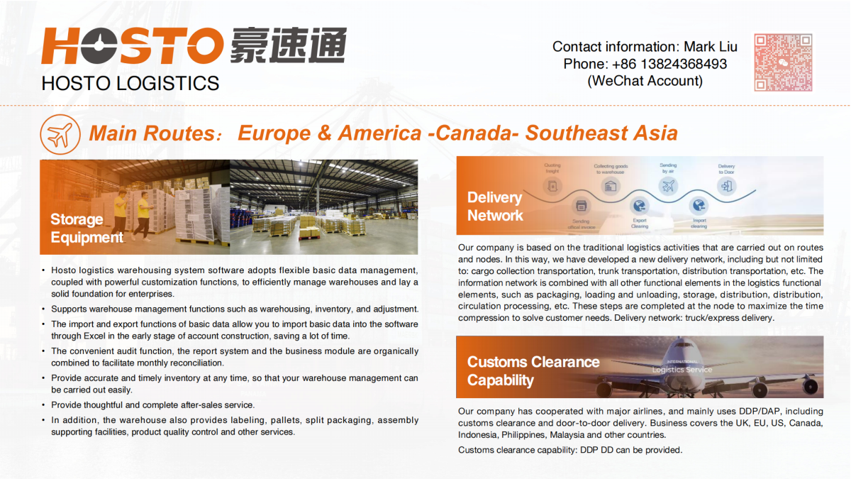 Selected E-Cigarette Logistics Service Providers