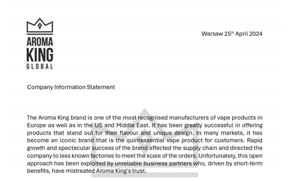 E-cigarette Industry: Financial Crisis and Observations 2024