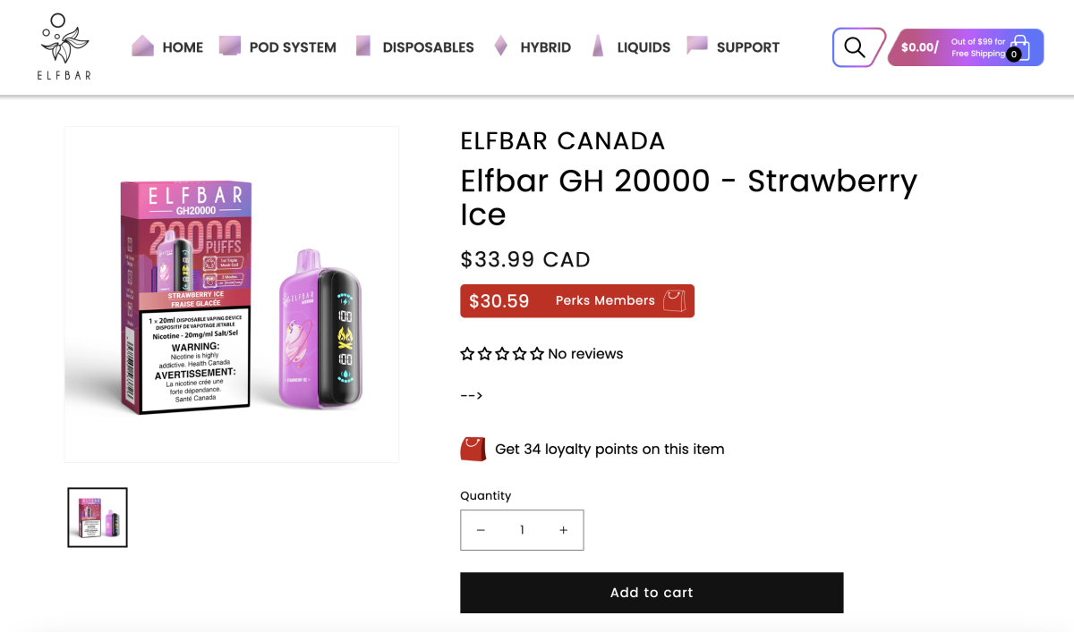 ELFBAR GH 20000-Puff Disposable with Side Screen Launched in Canada