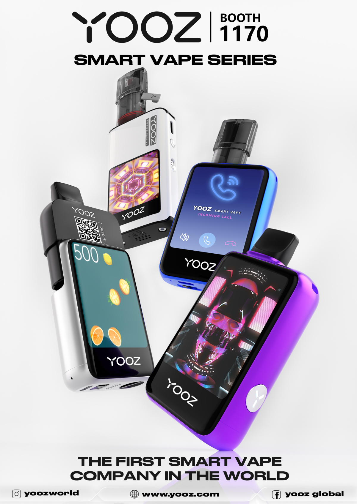 打造全球首家智能电子烟公司！YOOZ将发布4款SMART VAPE新品
