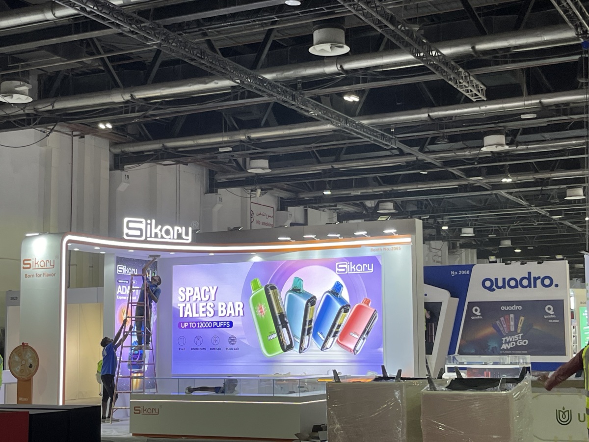 现场图集|世界电子烟展开幕在即 GEEKVAPE、VAPORESSO、OXBAR等展台抢先看