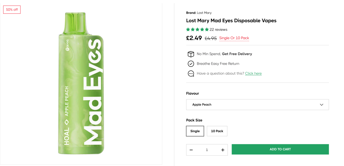 LOST MARY在英国推新品牌MAD EYES 售价低至2.49英镑