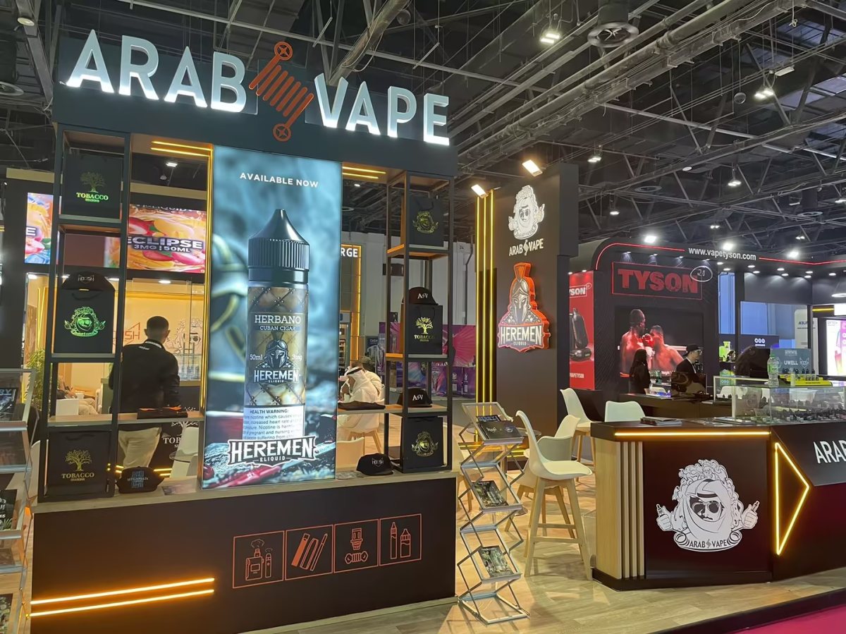 Explorando el crecimiento y estrategia de Vape Árabe en la feria mundial.