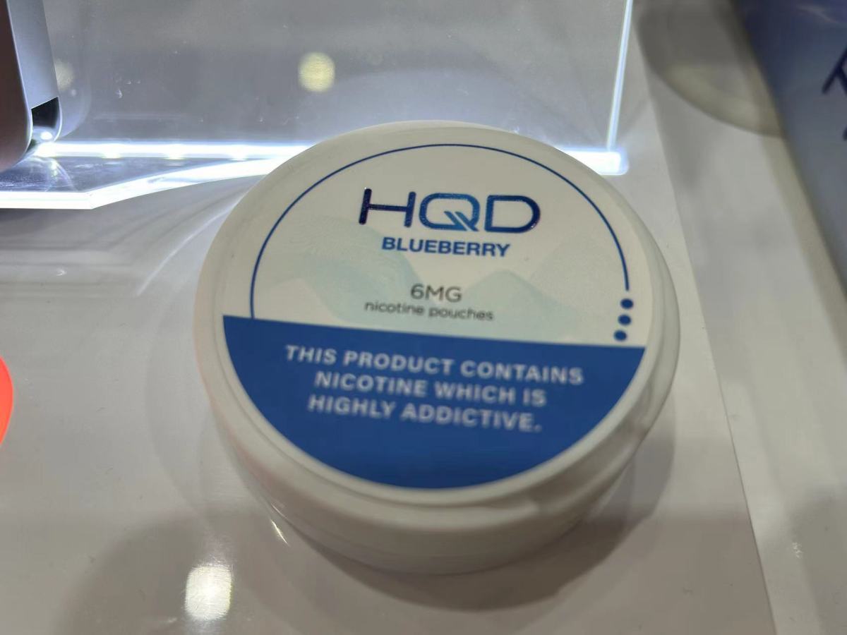 Pitillos de nicotina exhibidos en la World Vape Show en Dubai.