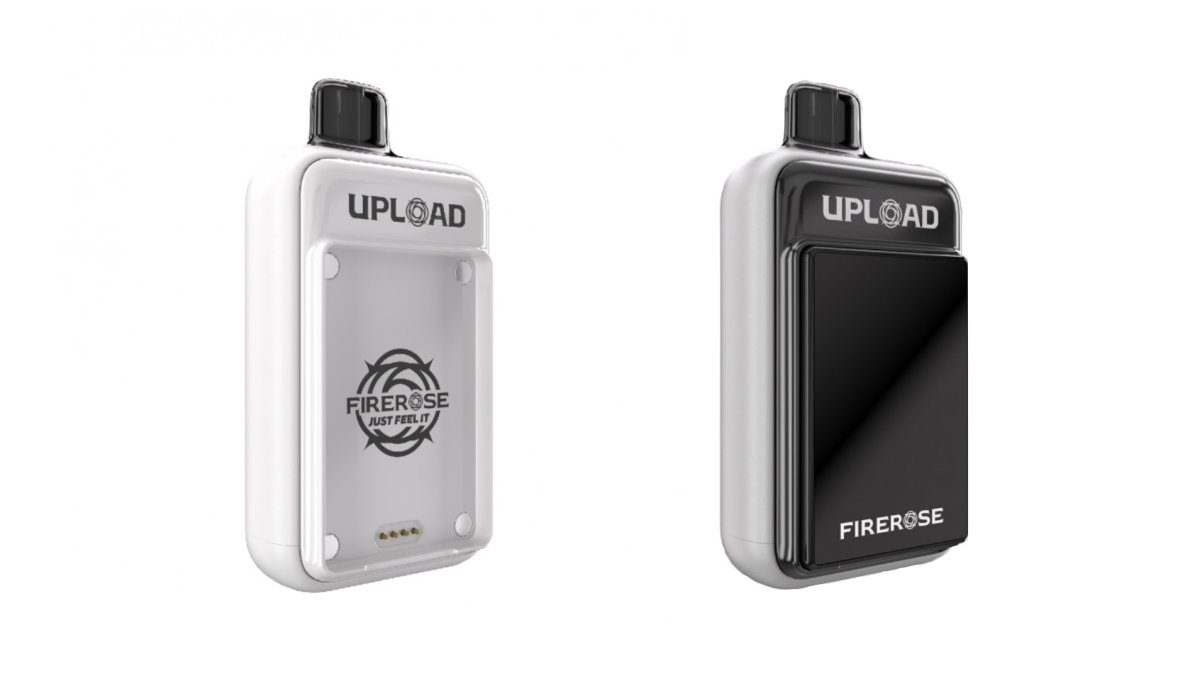 Firerose UPLOAD: El primer cigarrillo electrónico desechable con pantalla reemplazable del mundo.