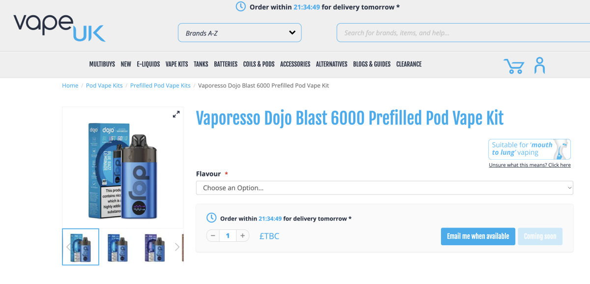 DOJO: Una marca emergente bajo la autoridad de VAPORESSO