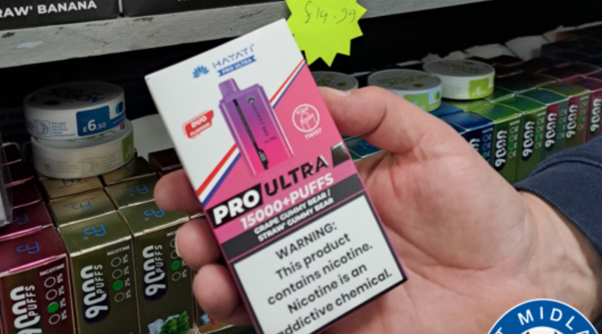 Authorities in England crack down on counterfeit e-cigarette and tobacco.