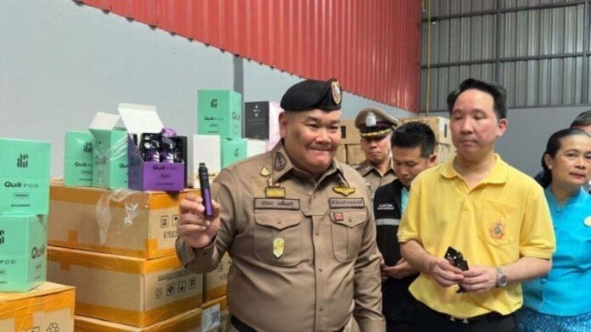 Thai Authorities Busted Large E-cigarette Warehouse in Central Thailand