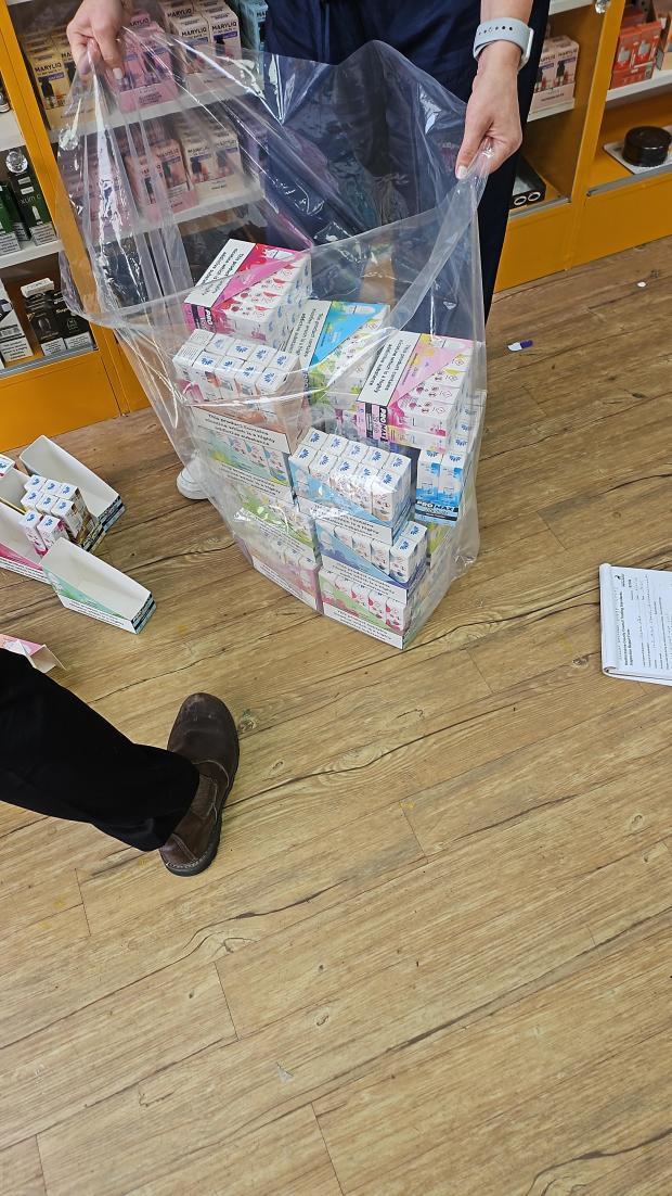 Illegal Cigarettes and E-cigarettes Seized in Hertfordshire Store