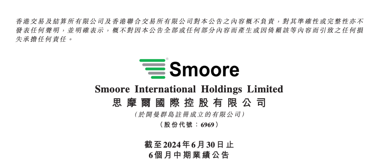 Analysis and Highlights of Smoore International's 2024 Interim Report