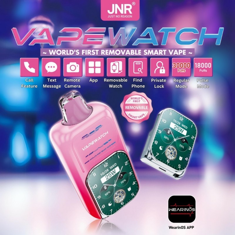 产品|美国智能电子烟新趋势:JNR发布智能手表和手机电子烟