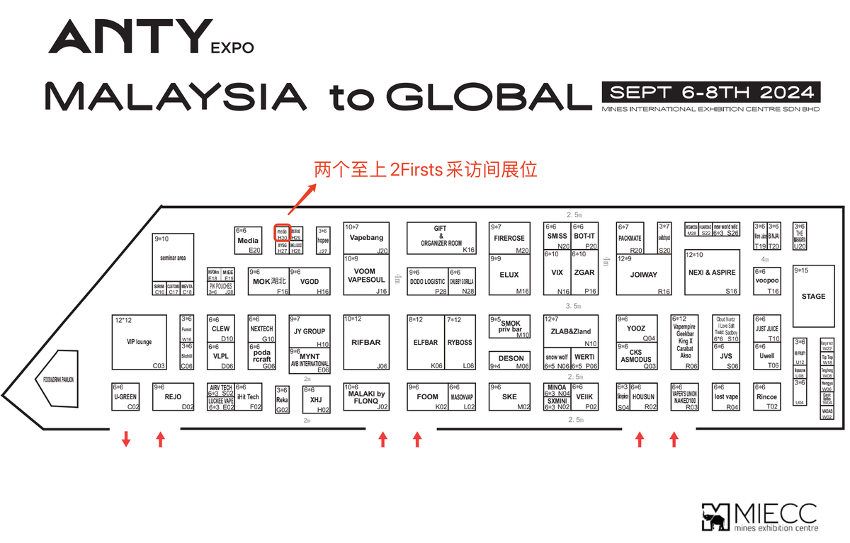 Expo Internacional de la Nueva Industria del Tabaco de Asia en Malasia 2024