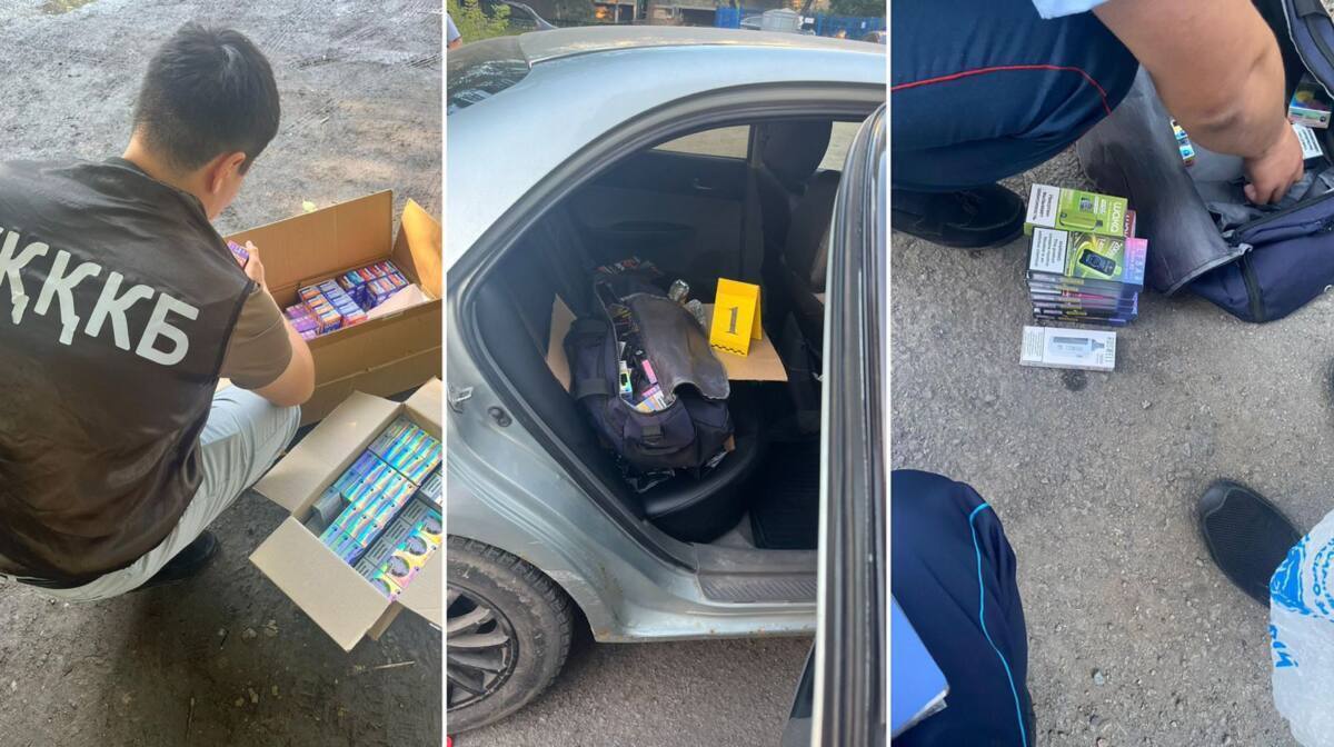 Illegal e-cigarette distribution team detained in North Kazakhstan by Police