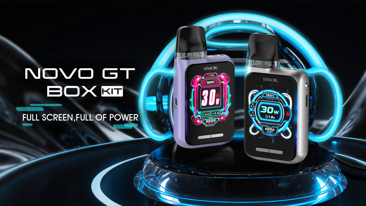 产品|SMOK推出全面屏换弹式电子烟NOVO GT BOX 已登陆英美市场