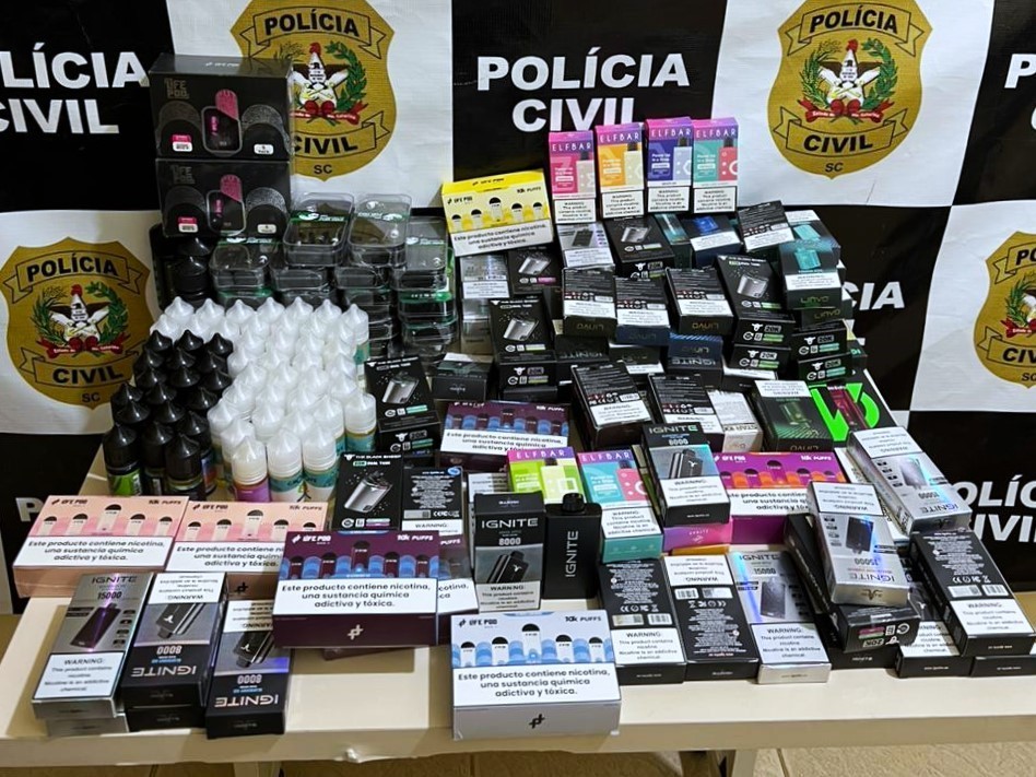 Brazilian Police Crack Down on Illegal E-Cigarette Sales in Santa Catarina