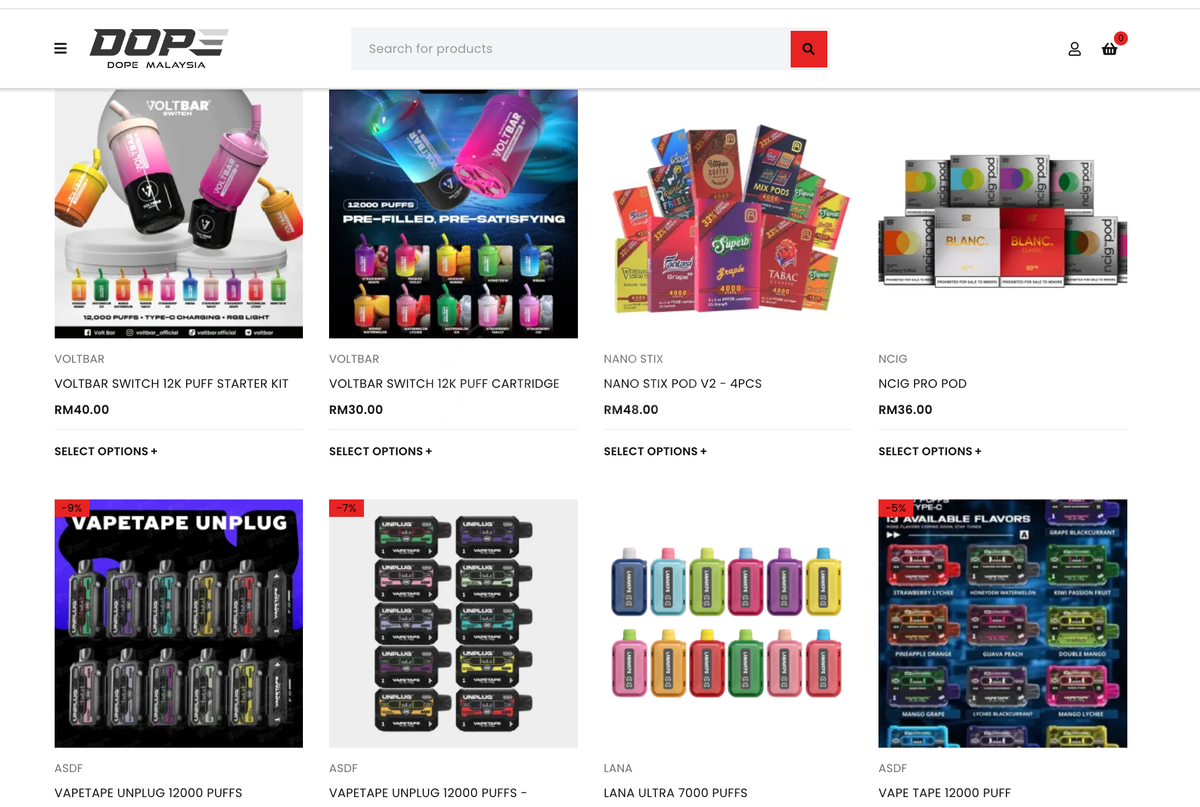 Market Research: Large-Puff Pod Systems Dominate Malaysia Market, with Vapetape and Unplug as Bestsellers