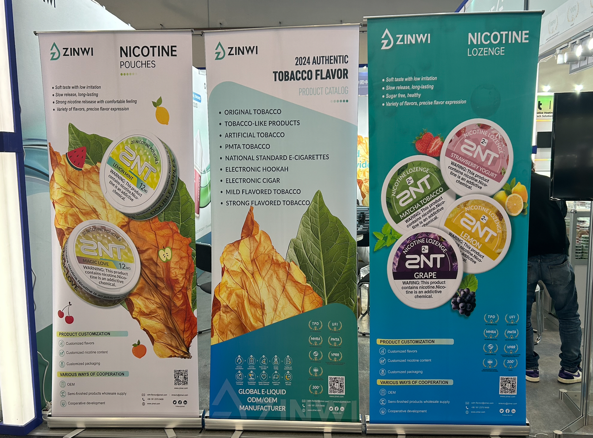 Avance de los stands de los expositores en la Exposición de Tabaco de Dortmund el 19 de septiembre de 2024.