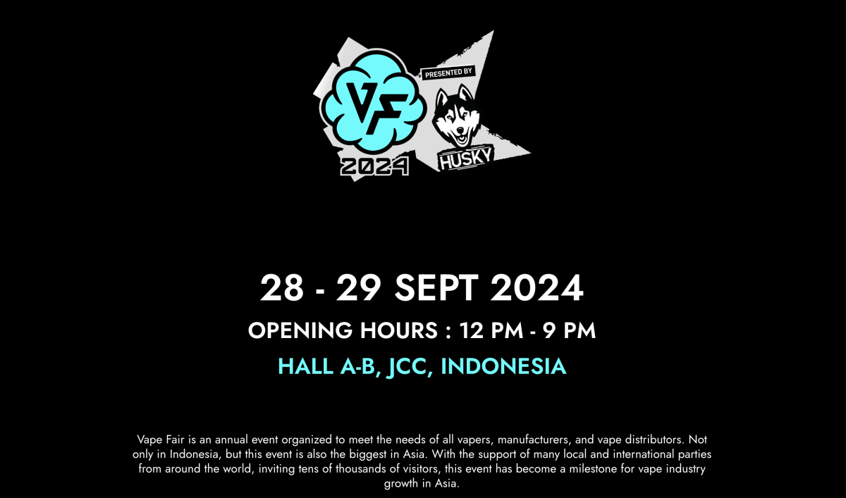 印尼电子烟展VAPEFAIR开展在即 ELFBAR、ASPIRE、FirstUnion、OXVA等知名品牌参展