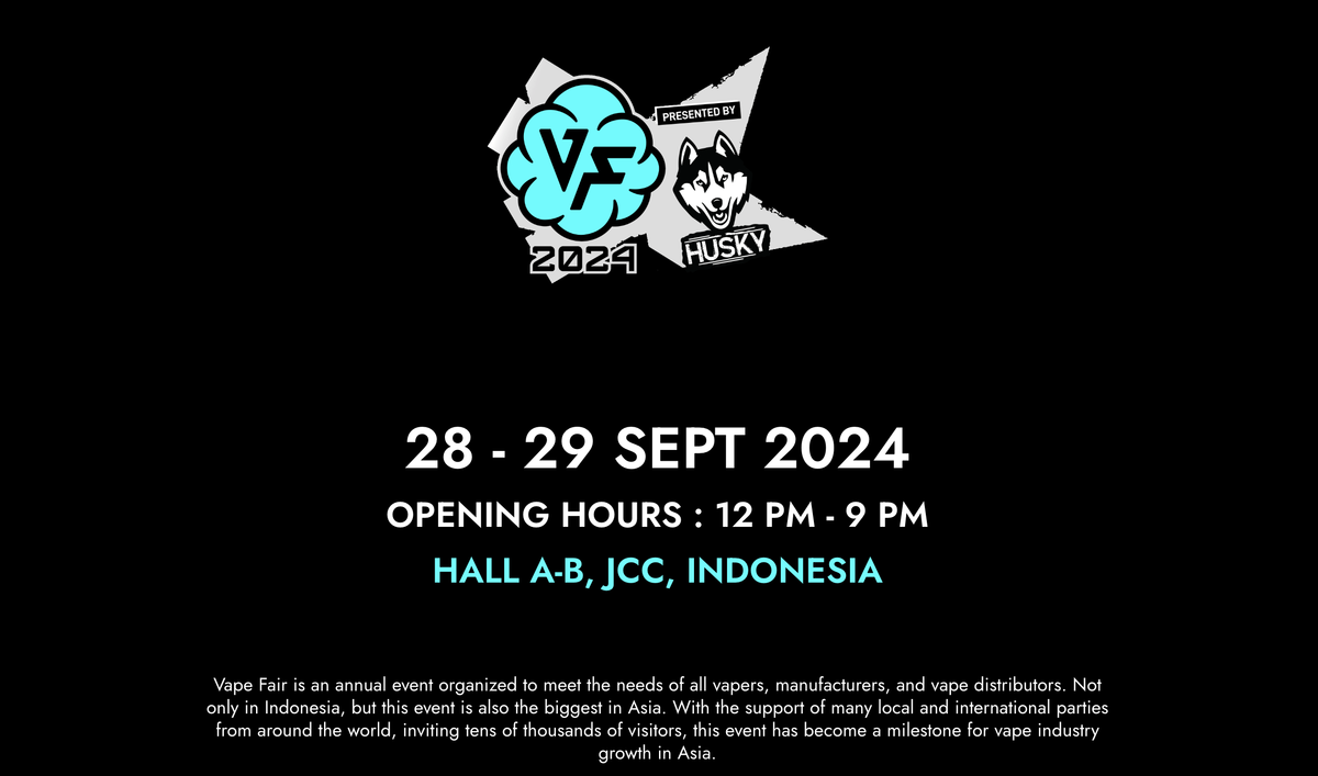 印尼电子烟展VAPEFAIR在雅加达举行 ELFBAR、RELX、OXVA等展台亮相｜场馆图集