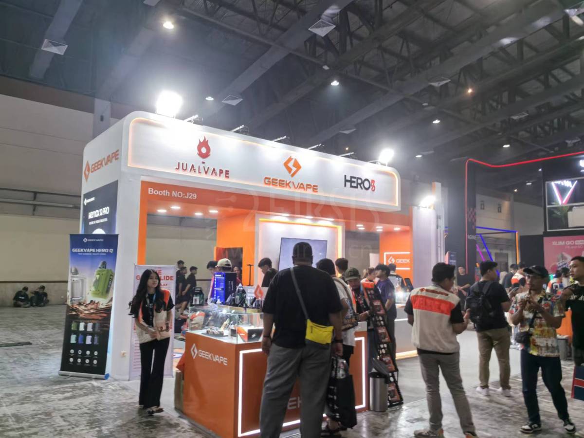 印尼电子烟展VAPEFAIR在雅加达举行 ELFBAR、RELX、OXVA等展台亮相|场馆图集