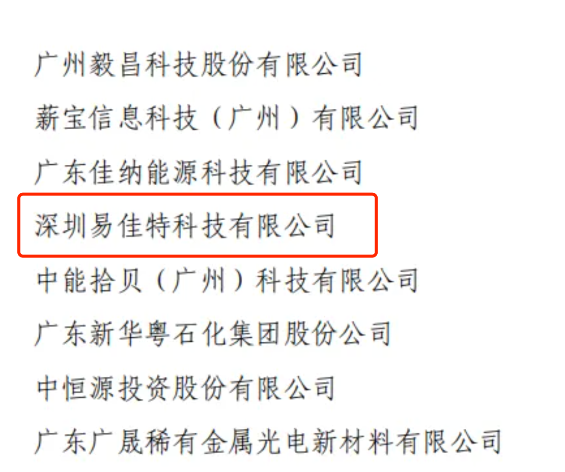 2024 Guangdong Top 100 Innovative Enterprises