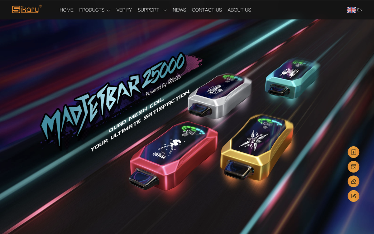 Sikary MADJETBAR 25000: ¡El nuevo e-cigarette desechable con pantalla que está conquistando el mercado de Estados Unidos!