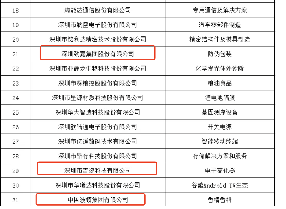 Top 100 Industry Leading Companies in Shenzhen for 2024