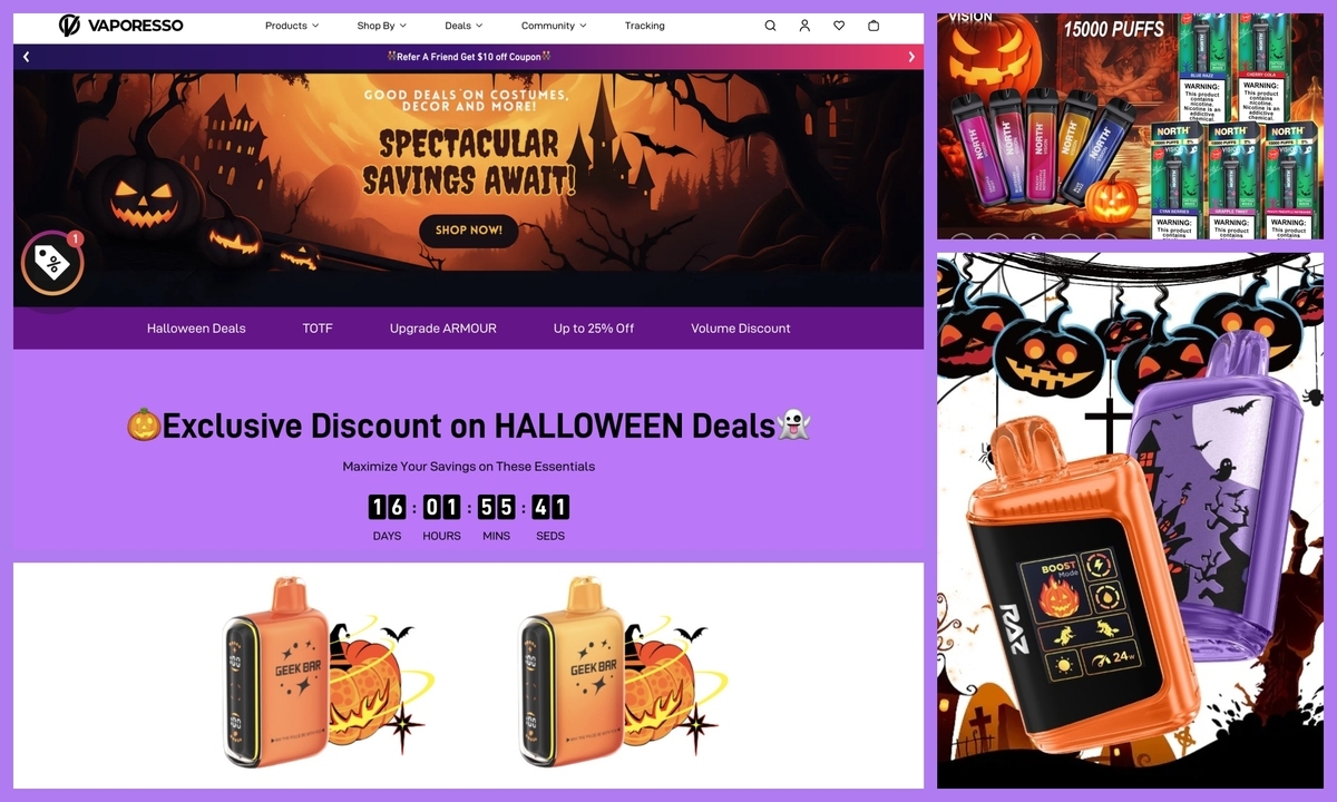 Spooky Vape Trends: Halloween-Themed E-Cigarettes on the Market