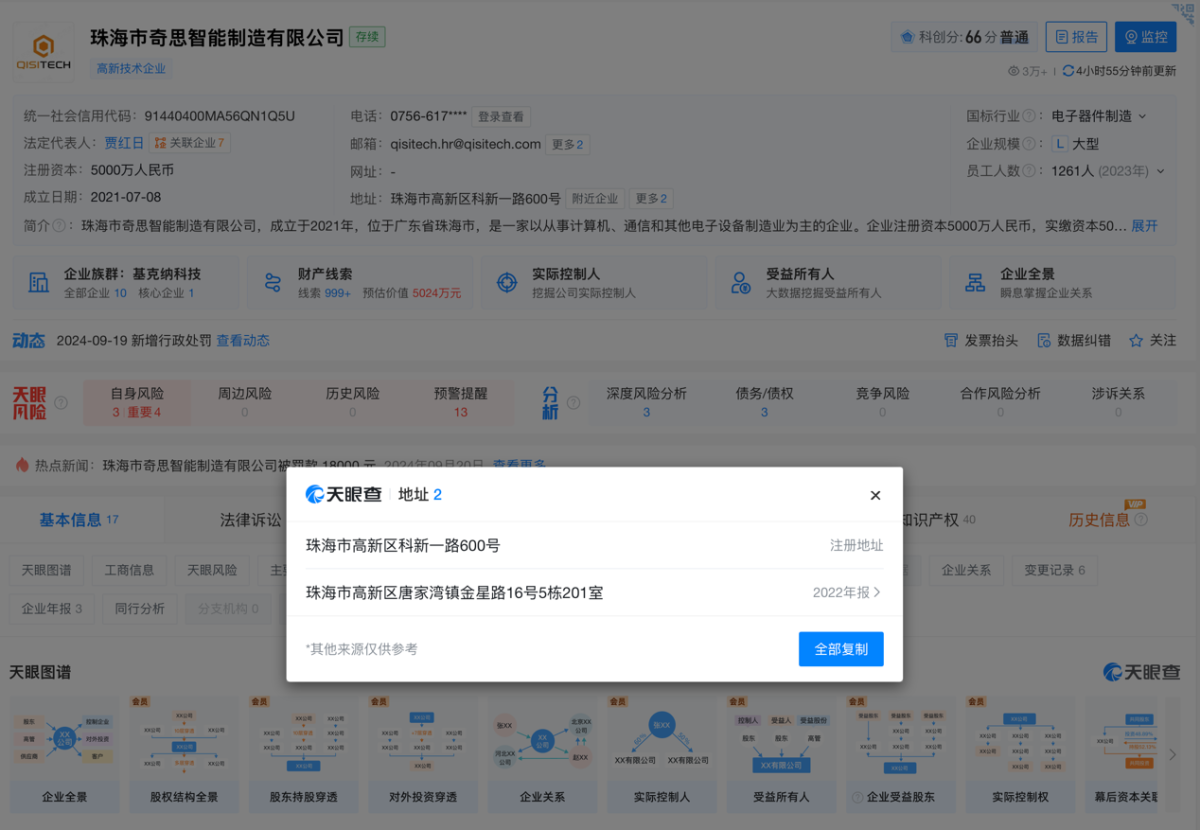 基克纳子公司奇思智能一款代工产品被列入FDA“红名单” 将面临产品自动扣留风险